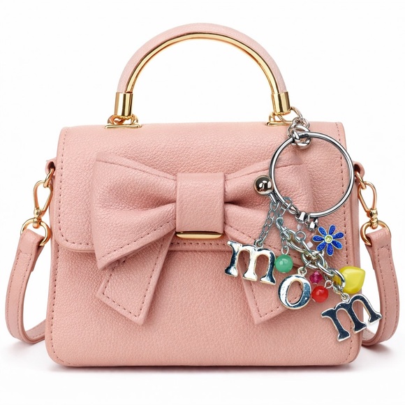 Accessories - MOM Silver Beaded Floral Heart Multicolor Bag Charm Keychain